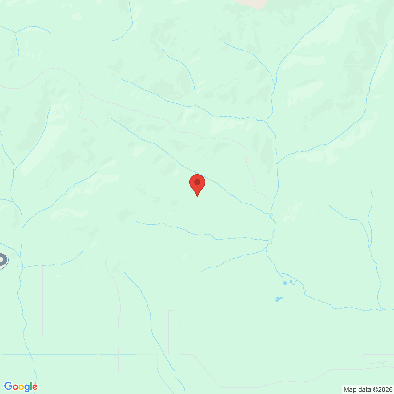 Map showing the flower delivery area in Steele Creek, Alaska