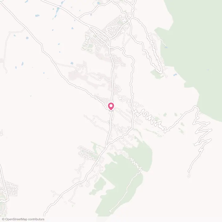 Map of the flower delivery area in Kula, Hawaii