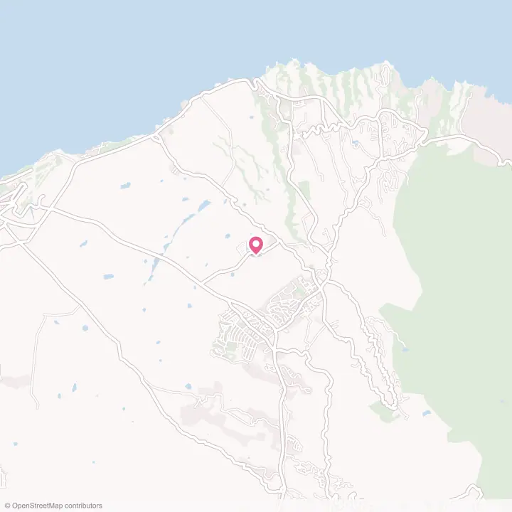 Map of the flower delivery area in Haliimaile, Hawaii
