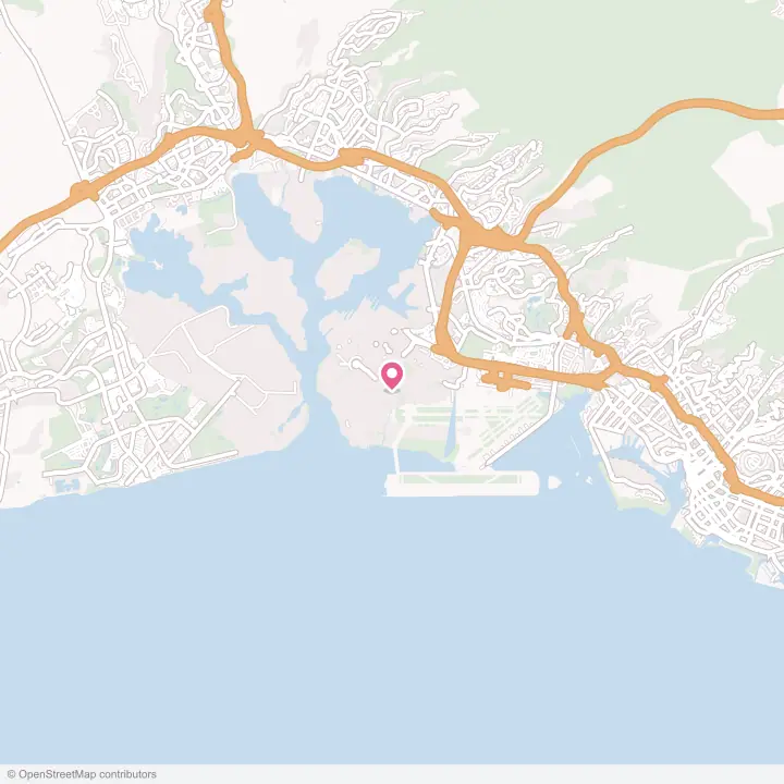 Map of the flower delivery area in Hickam Housing, Hawaii