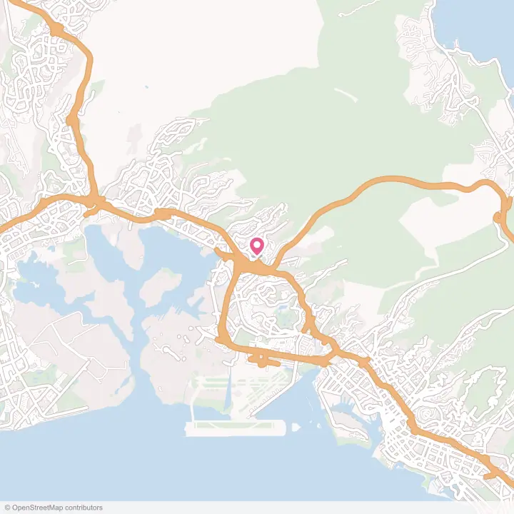 Map of the flower delivery area in Halawa, Hawaii