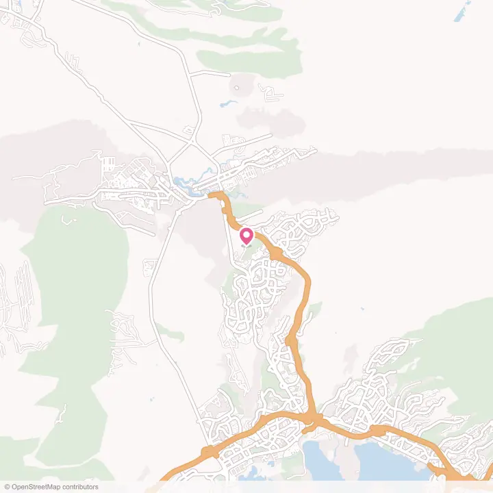 Map of the flower delivery area in Waipio Acres, Hawaii