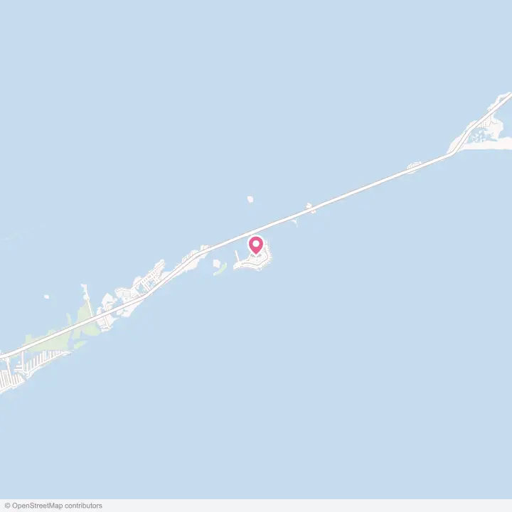 Map of the flower delivery area in Duck Key, Florida