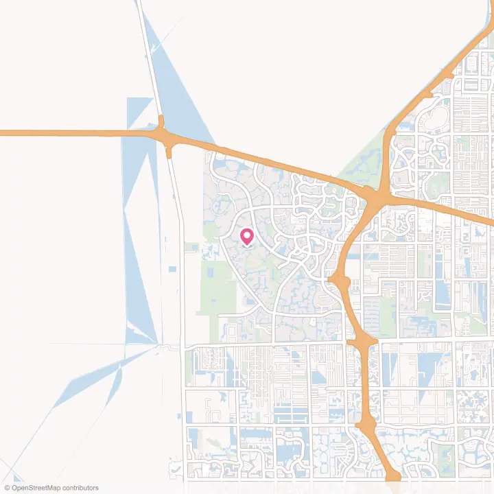 Map of the flower delivery area in Weston, Florida
