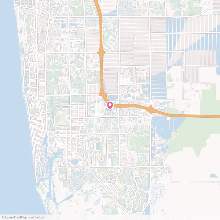 Map of the flower delivery area in Berkshire Lakes, Florida