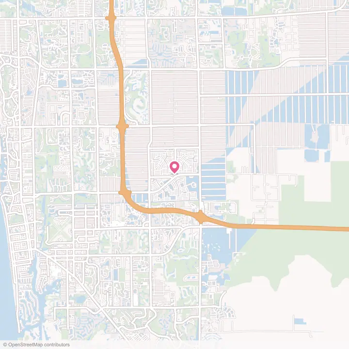 Map of the flower delivery area in Golden Gate, Florida