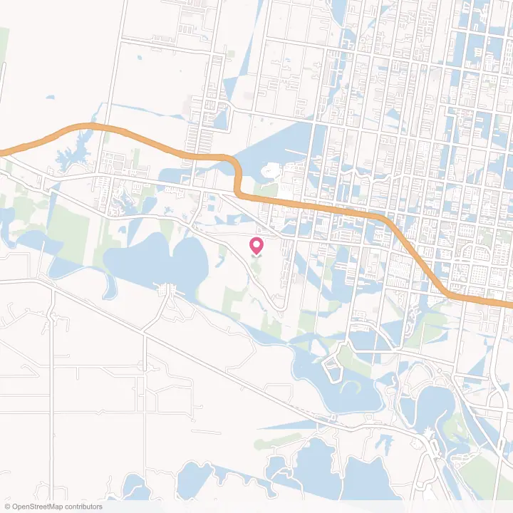 Map of the flower delivery area in Abram, Texas