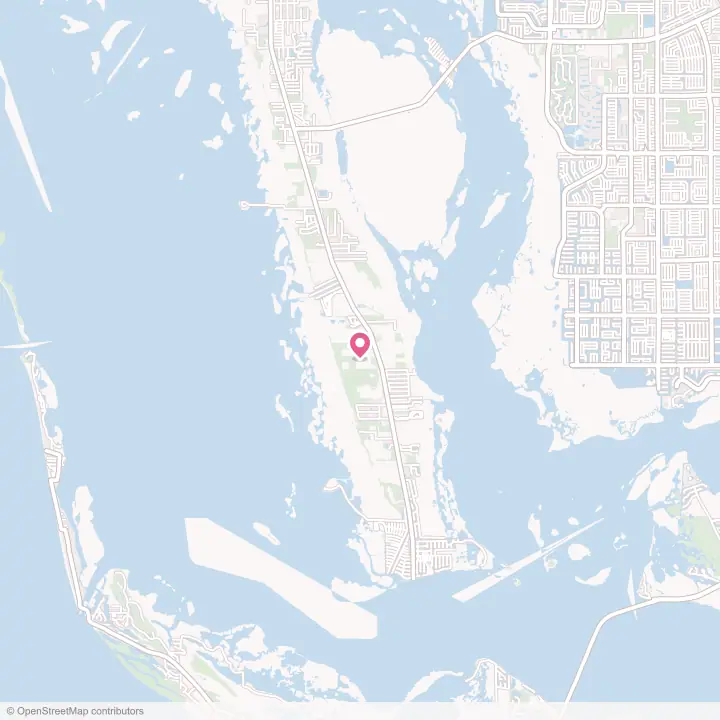Map of the flower delivery area in St. James City, Florida
