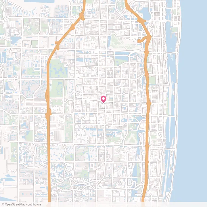 Map of the flower delivery area in Kenwood Estates, Florida