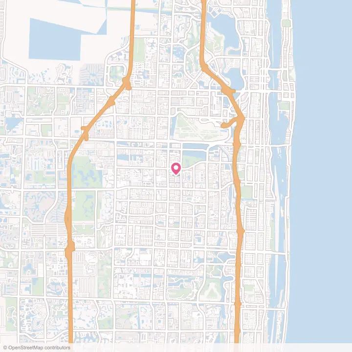 Map of the flower delivery area in Pine Air, Florida