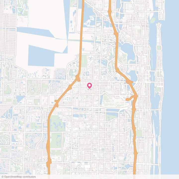 Map of the flower delivery area in Stacey Street, Florida