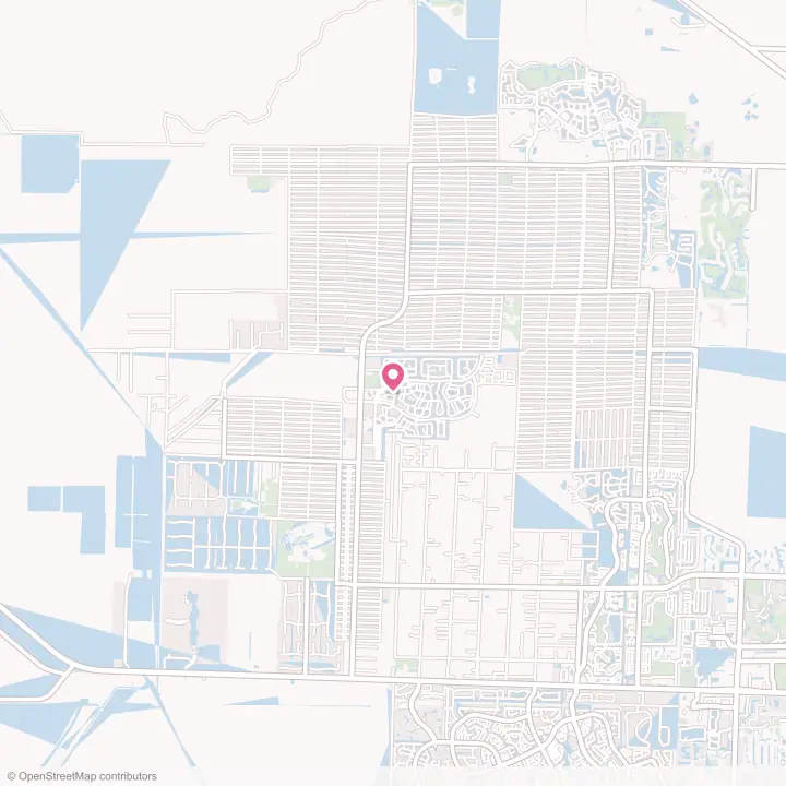 Map of the flower delivery area in Westlake, Florida