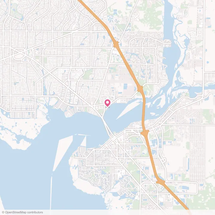 Map of the flower delivery area in Charlotte Harbor, Florida