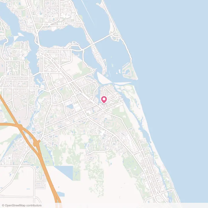 Map of the flower delivery area in Port Salerno, Florida