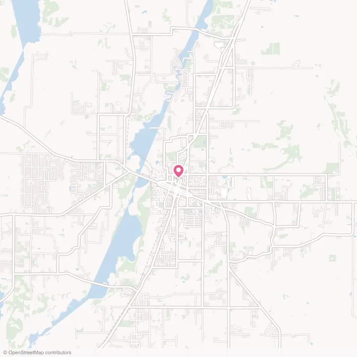 Map of the flower delivery area in Arcadia, Florida