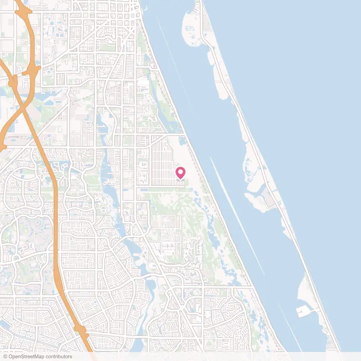 Map of the flower delivery area in Indian River Estates, Florida