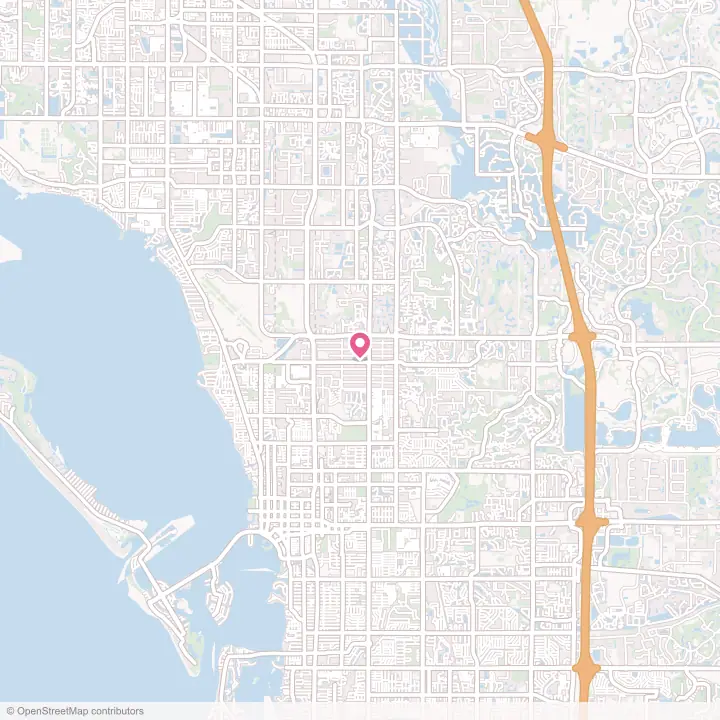 Map of the flower delivery area in Desoto Acres, Florida