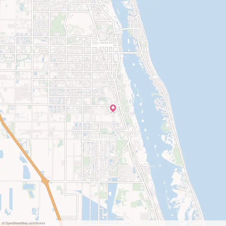 Map of the flower delivery area in Florida Ridge, Florida