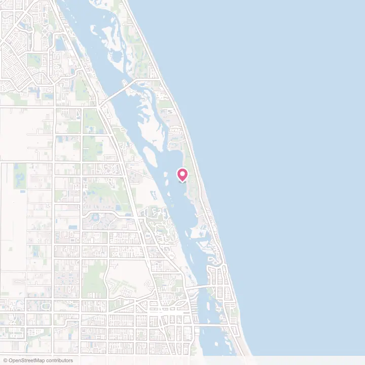 Map of the flower delivery area in Indian River Shores, Florida