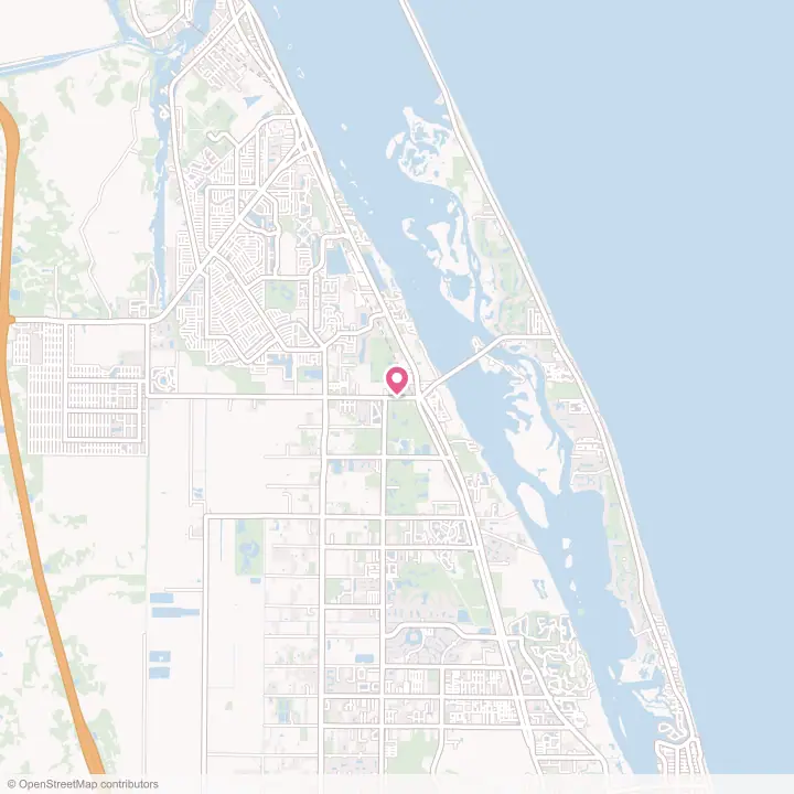 Map of the flower delivery area in Wabasso, Florida