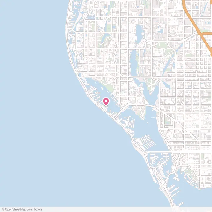 Map of the flower delivery area in Redington Beach, Florida