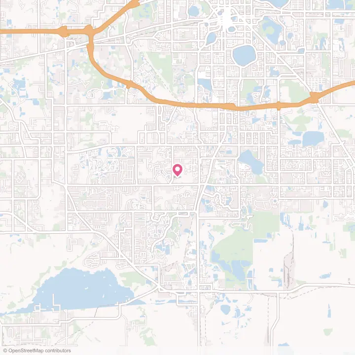 Map of the flower delivery area in Medulla, Florida