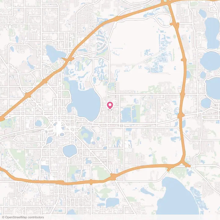 Map of the flower delivery area in Combee Settlement, Florida