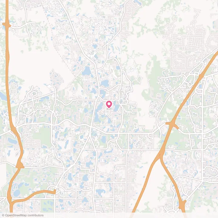 Map of the flower delivery area in Land O' Lakes, Florida