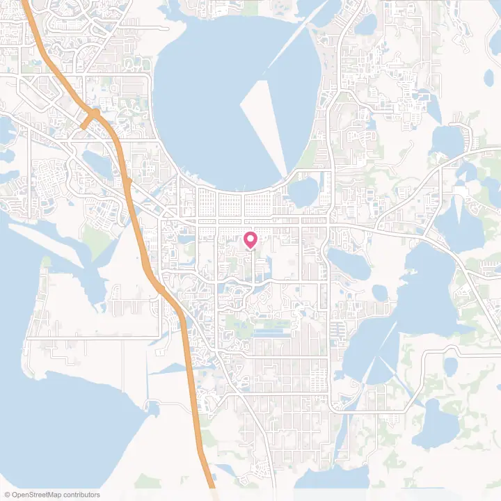 Map of the flower delivery area in St. Cloud, Florida