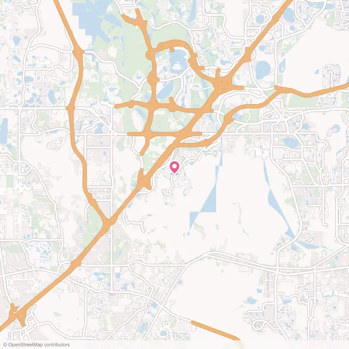 Map of the flower delivery area in Celebration, Florida