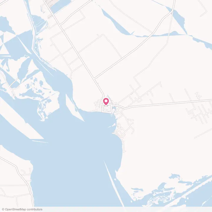 Map of the flower delivery area in Seadrift, Texas