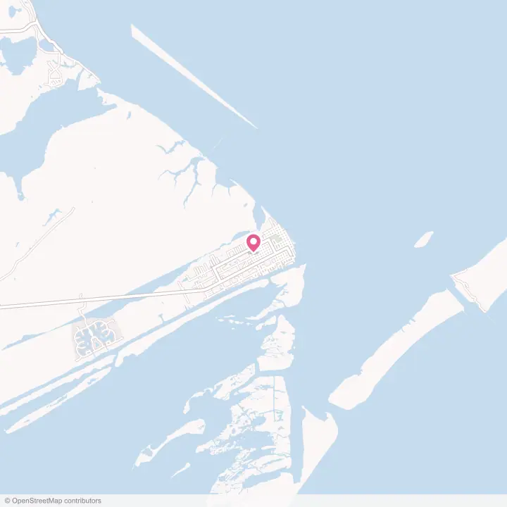 Map of the flower delivery area in Port O'Connor, Texas