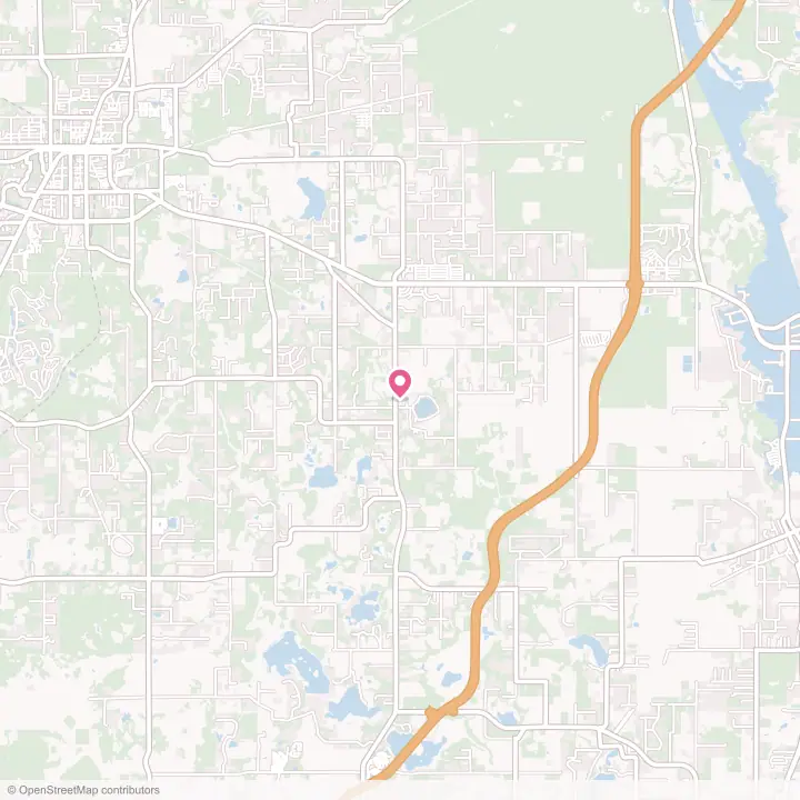Map of the flower delivery area in Spring Lake, Florida