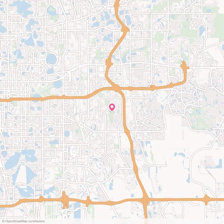 Map of the flower delivery area in Rio Pinar, Florida