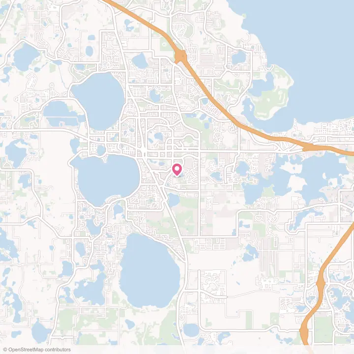 Map of the flower delivery area in Clermont, Florida