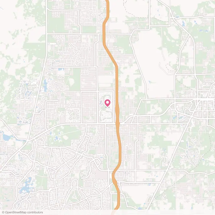 Map of the flower delivery area in Brookridge, Florida