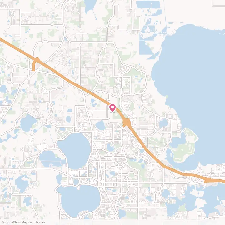 Map of the flower delivery area in Minneola, Florida