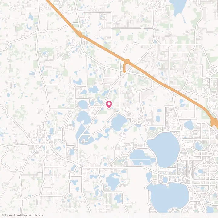 Map of the flower delivery area in Groveland, Florida