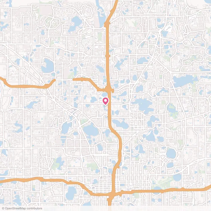 Map of the flower delivery area in Eatonville, Florida