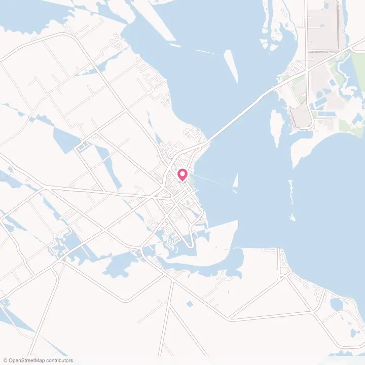 Map of the flower delivery area in Port Lavaca, Texas