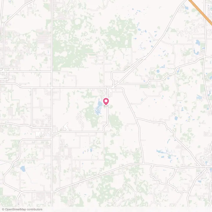 Map of the flower delivery area in Center Hill, Florida