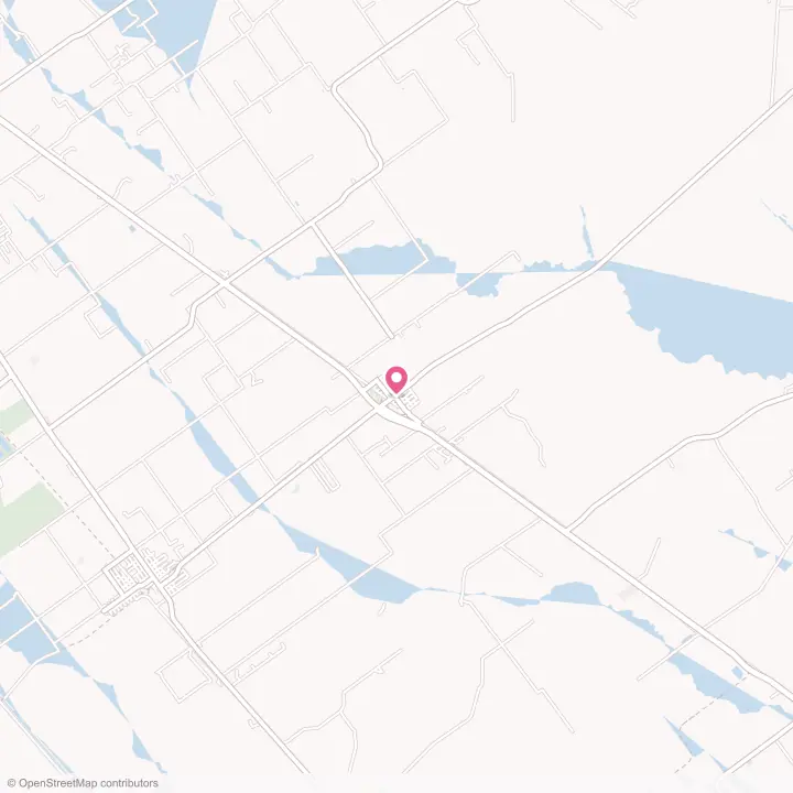Map of the flower delivery area in Placedo, Texas