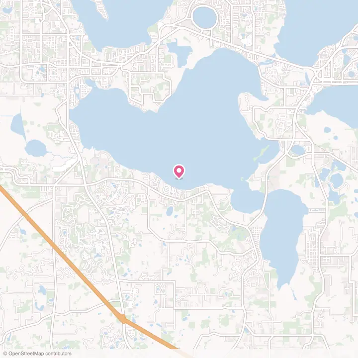 Map of the flower delivery area in Yalaha, Florida