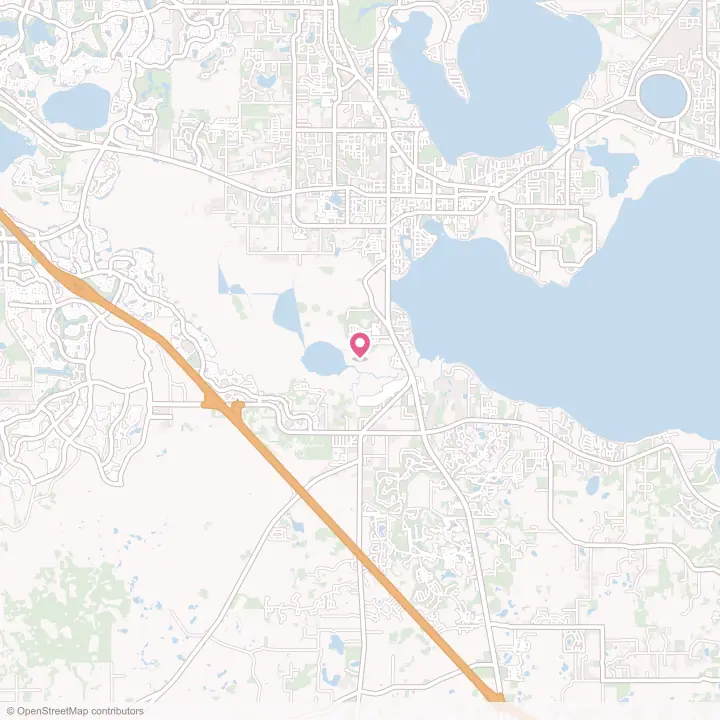 Map of the flower delivery area in Leesburg, Florida