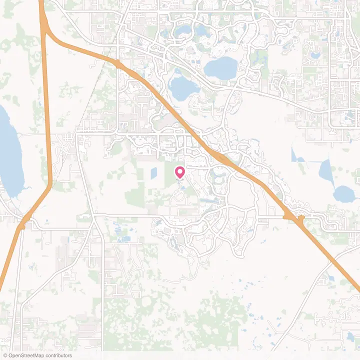 Map of the flower delivery area in Wildwood, Florida