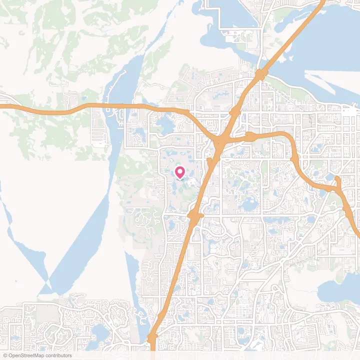 Map of the flower delivery area in Heathrow, Florida