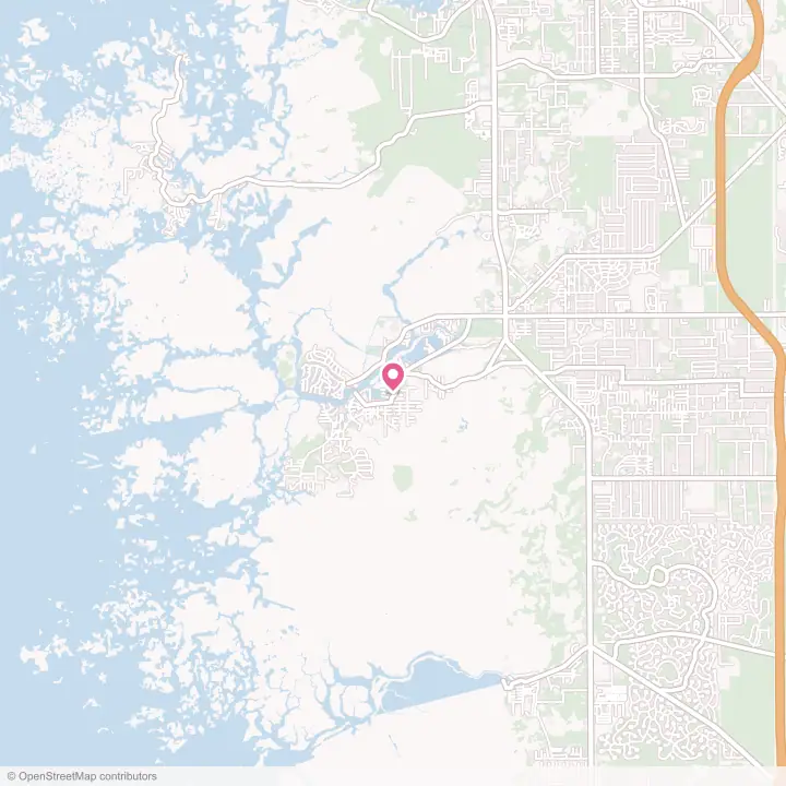 Map of the flower delivery area in Homosassa, Florida