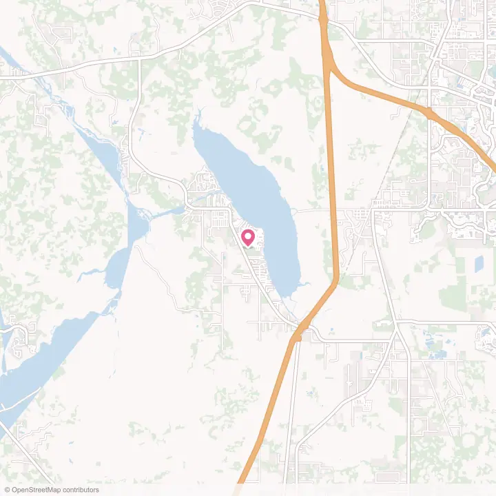 Map of the flower delivery area in Lake Panasoffkee, Florida