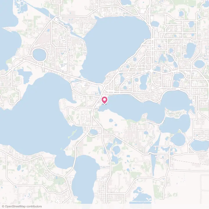 Map of the flower delivery area in Tavares, Florida