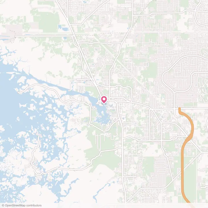 Map of the flower delivery area in Crystal River, Florida